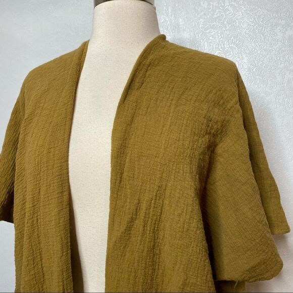 Do Everything In Love Mustard Yellow Open Front Cardigan - Picture 7 of 9